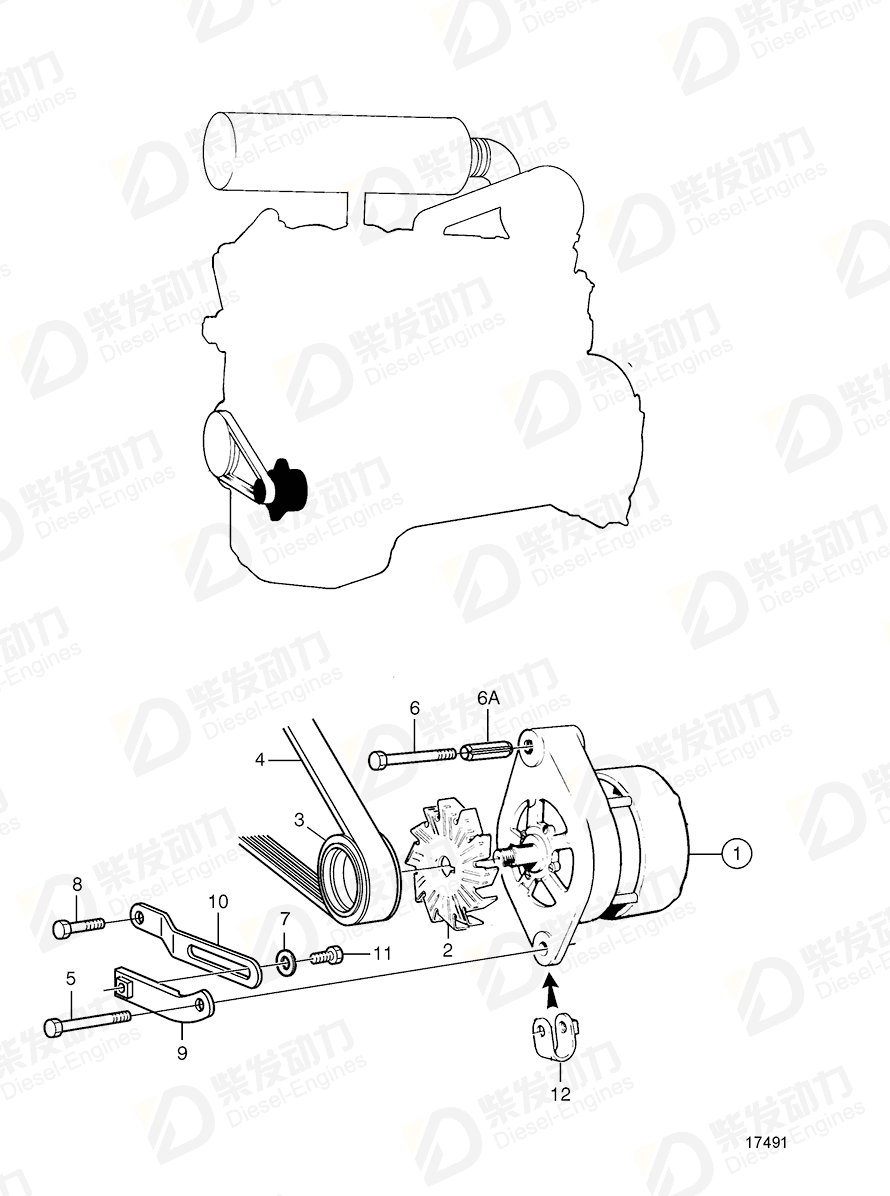 volvo penta Pulley 866220 Drawing volvo penta Pulley 866220 Drawing